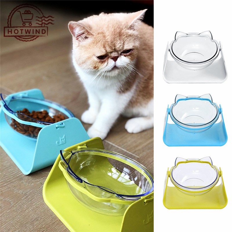 Cat Food Bowl Ceramic Non Slip Cute Cat Face Pet Dog Water Feeder