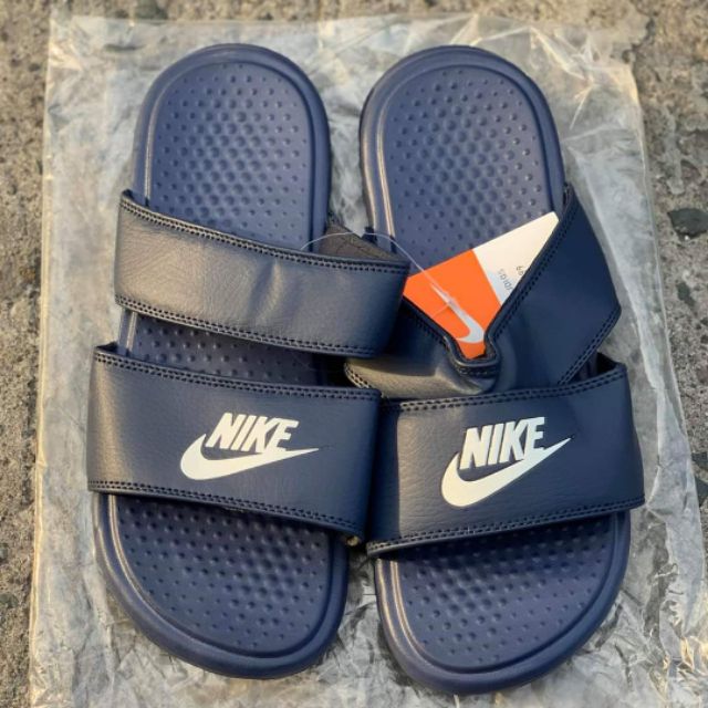 nike benassi duo ultra slide blue