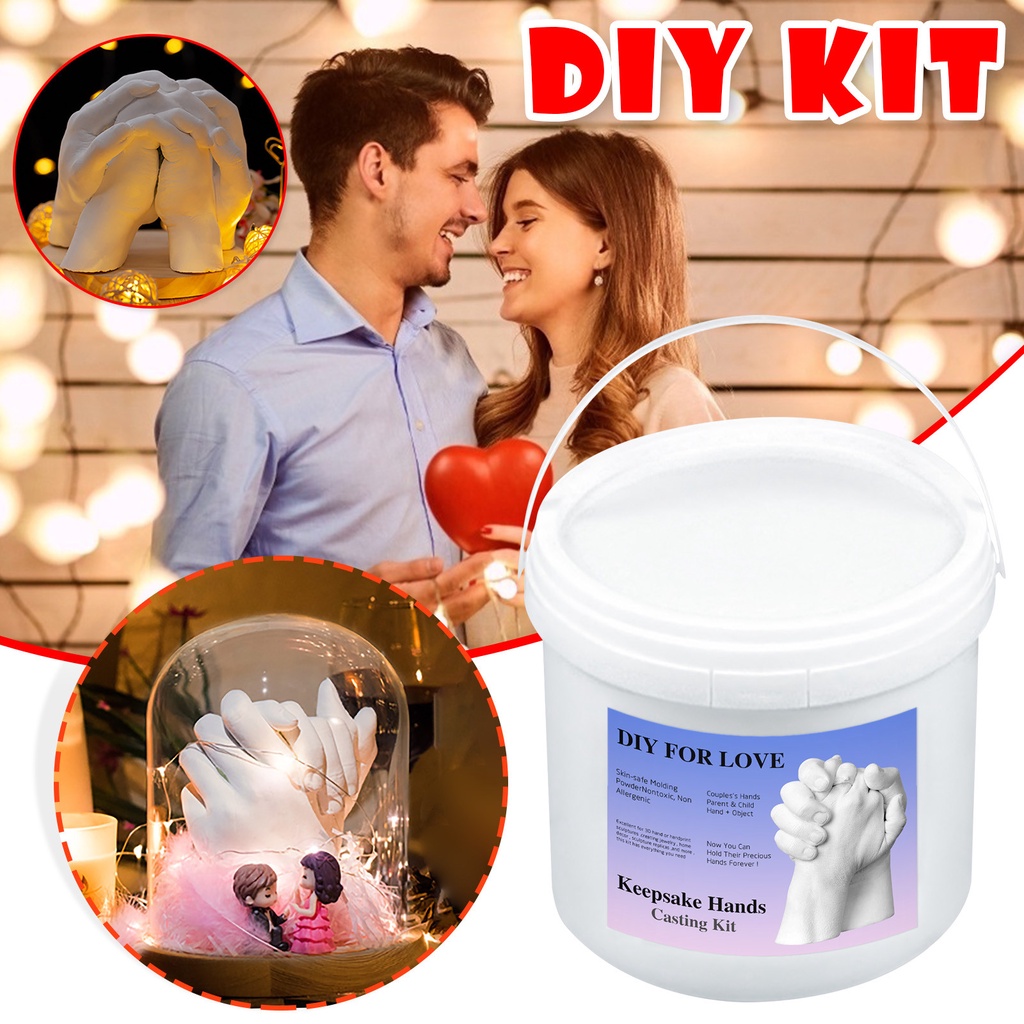 Hands Casting Kit Keepsake Large DIY Plaster Statue Molding Kit Hand
