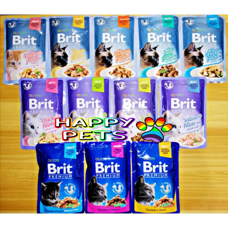 BRIT PREMIUM Gravy / Jelly Cat wet food for kitten and adult cats Shopee Philippines