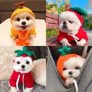 Dog Clothes Fruit Modeling Bichon Bomei Summer Summer Vest Thin Section Pet Clothing Pet Clothes French Bulldog Puppy Dog Costume Pet Chihuahua Pug Pets Dogs Clothing for Small Medium Dogs Puppy Outfit