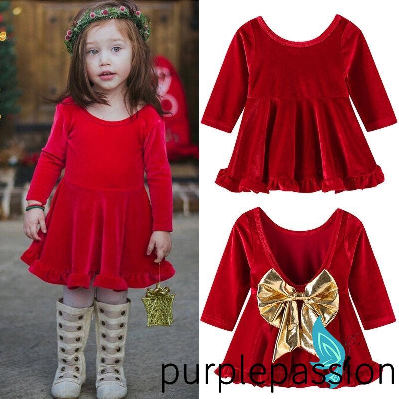 velvet baby girl dress