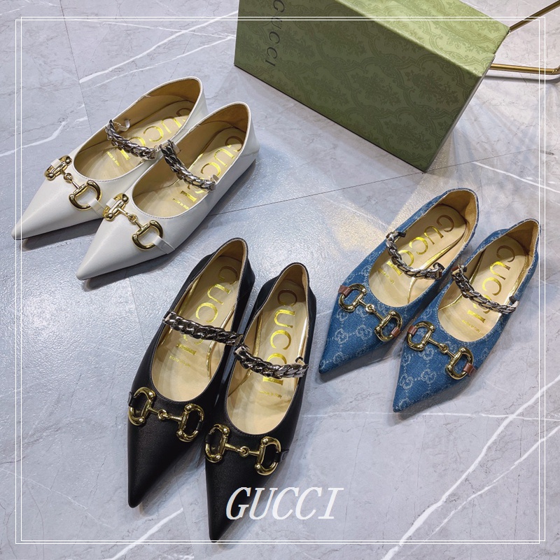 Women Fashion Comfortable GUCCI Sheepskin Lace Shoes | Shopee Philippines