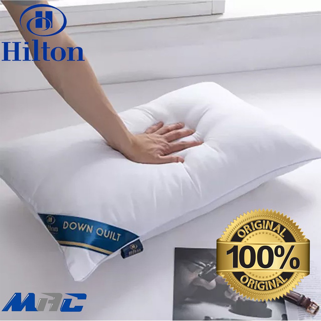 ORIGINAL HILTON Hotels and Resorts Pillow 48 x 74 cm Super Soft FREE