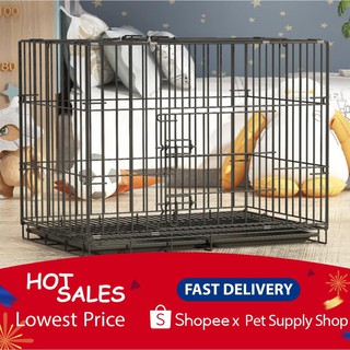 IN stock Plus size Folding pet fence iron fence puppy Kennel dog space pet cage pet fence (HL50A)