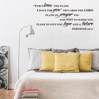 White Worry About Nothing Pray About Everything Modern Inspirational Religious Bible Verse Quote for Home Bedroom Office Church Decoration Sticker Vinyl Wall Art Decal 17 x 17 