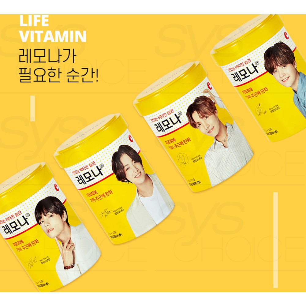 (ONHAND) BTS x Lemona Vitamin C [Small Can 30 sticks