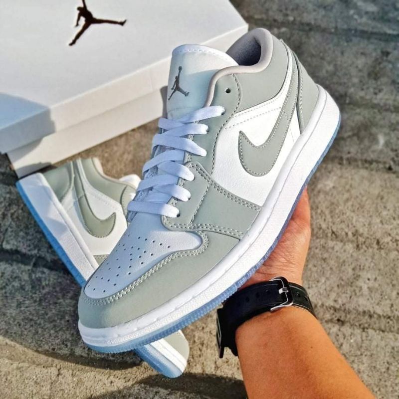 Air Jordan 1 Wolf Grey Men and Women | Shopee Philippines