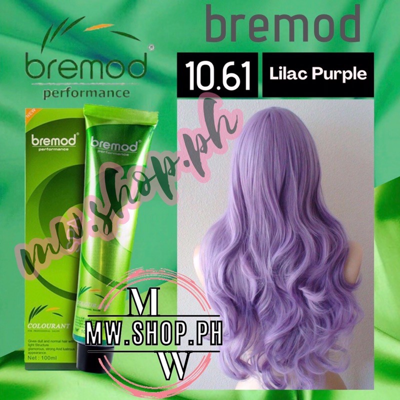 Bremod Hair Color 10.61 LILAC PURPLE 100ml With Oxidizer Cream 100ml Shopee Philippines
