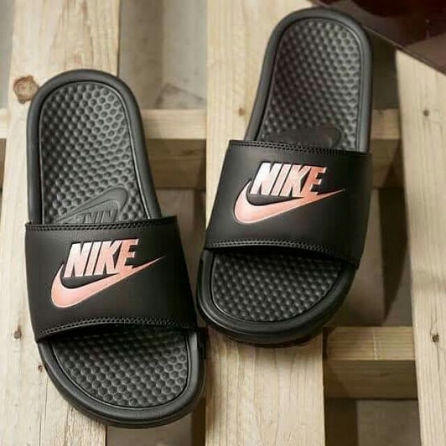 nike benassi gold