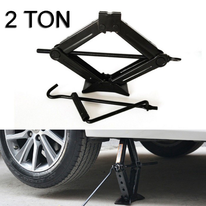 2 Tons Universal Manual Car Jack Scissor Jack Capacity Shopee Philippines