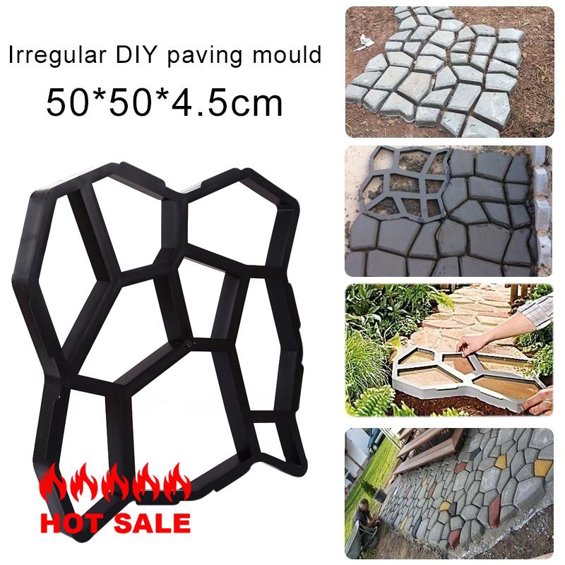 50 50cm Home Driveway Paving Mold Diy Mould Cement Brick Pavement Stone Mold Concrete Paver Shopee Philippines