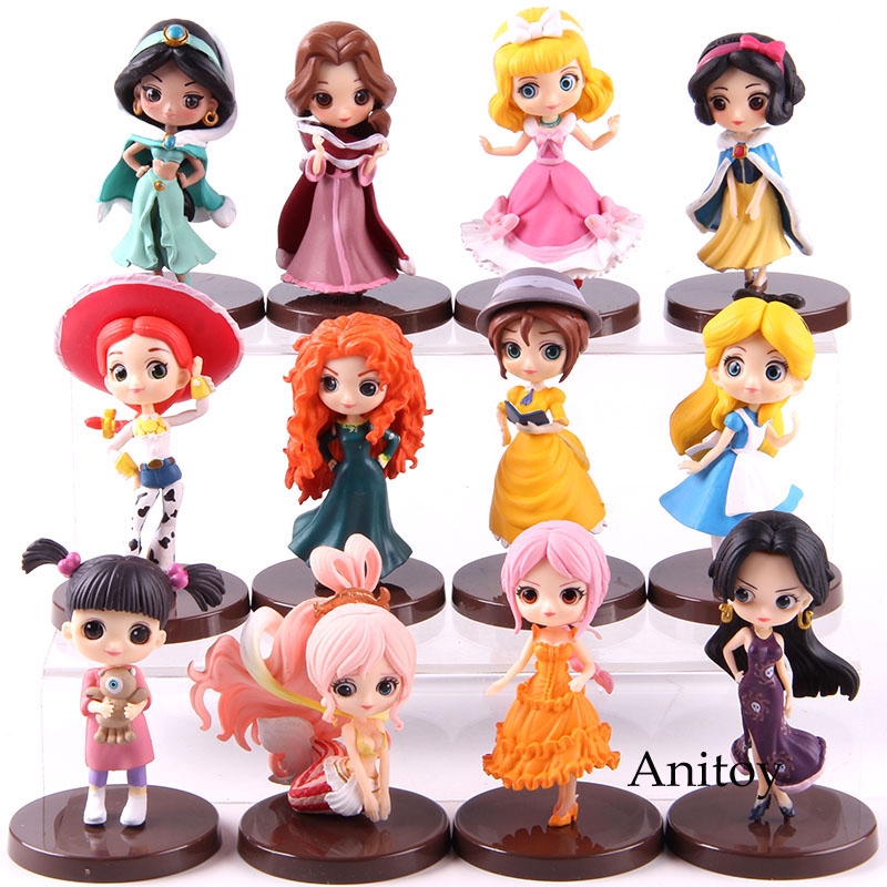 Qposket Snow White Jasmine Cinderella Jane Hangock Rebegga Shirahoshi Action Figure Model Toy Set Shopee Philippines