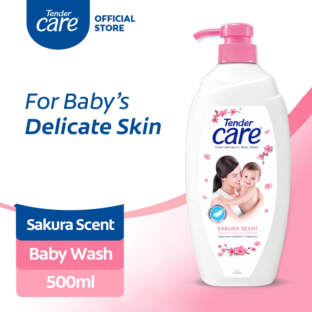 Tender Care Sakura Scent Hypo-Allergenic Baby Wash 500mL | Shopee ...