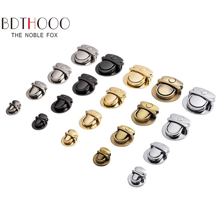 Various types of lock bag handbag twist lock oval zinc alloy bag lock