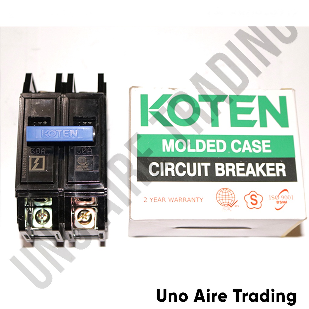 Koten Circuit Breaker Single Phase/2Pole Bolt On [ORIGINAL][with/out ...