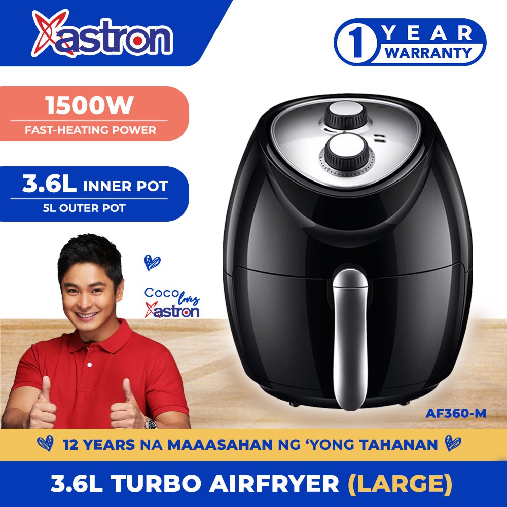 Astron AF360-M 3.6L Turbo Air Fryer (Large Size) (1500W) (1 Year ...