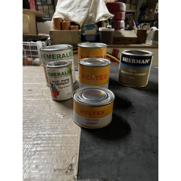 Solvent cement ( Neltex solvent cement , Emerald Solvent cement or