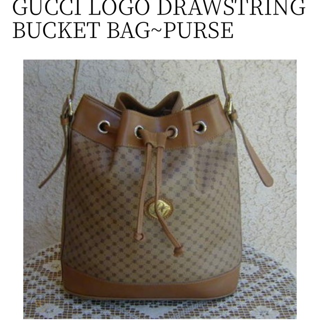 gucci drawstring purse