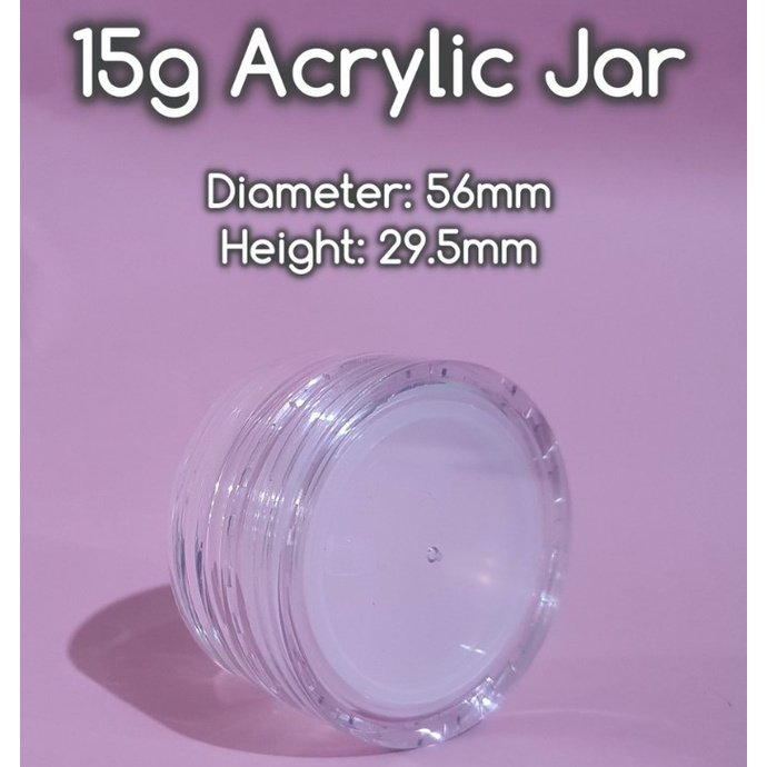 NEW 15g Clear Acrylic Jar (320 PCS) Shopee Philippines