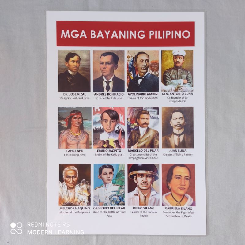 Bayani sa pilipinas mga Mga bayan