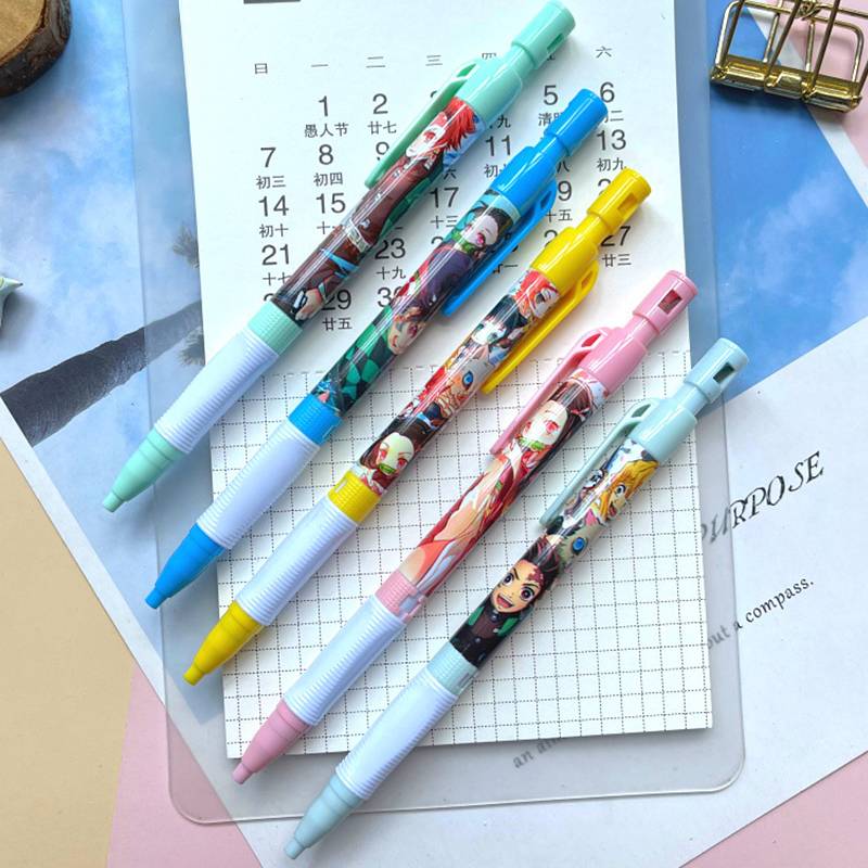 5pcs Demon Slayer Kimetsu No Yaiba Kamado Tanjirou Nezuko 2 0mm 2b Propelling Pencils Anime Mechanical Pencil Drawing Writing For Kids Girl Gift School Supplies Students Stationery Shopee Philippines