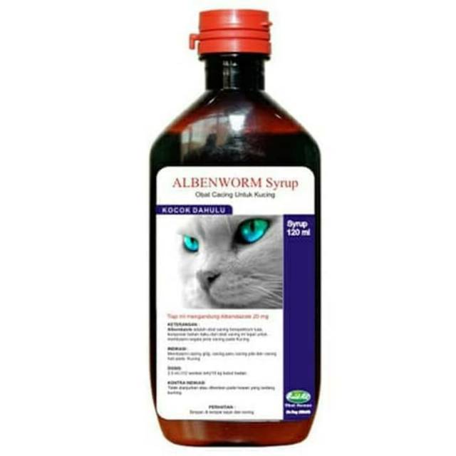 Albenworm SYRUP CAT 20ML CAT Worm Medicine Alben Worm SYRUP Raid All