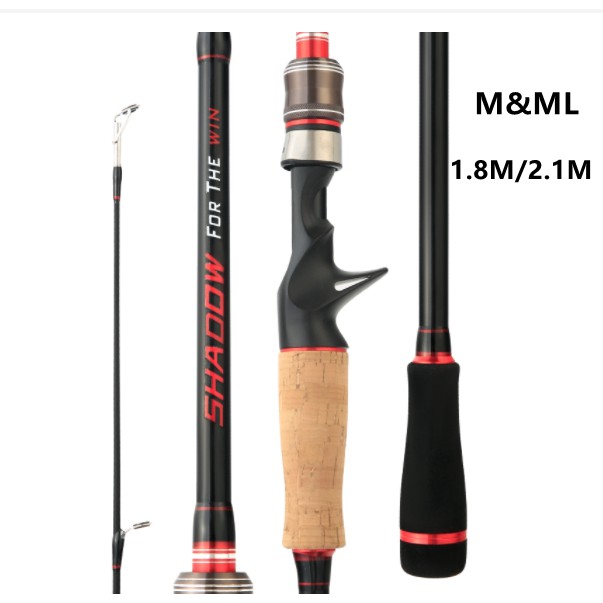 Shadow For The Win M/ML 2 Tips Fishing Rod 1.8m-2.1m Carbon Fibre ...