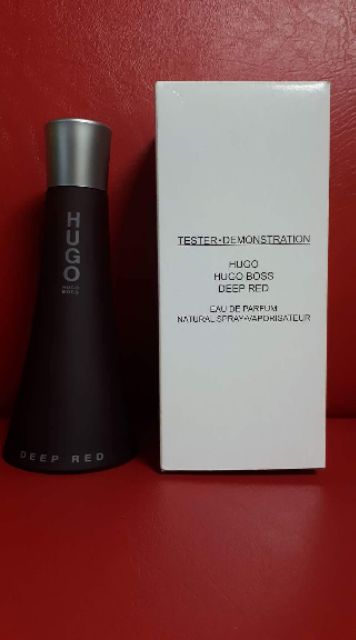 hugo boss deep red tester