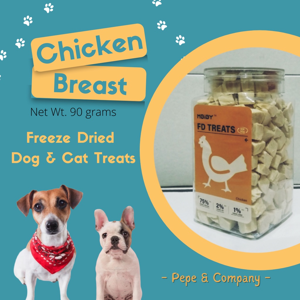 Freeze Dried Treats for Dogs and Cats Chicken Breast Pure Meat Shopee