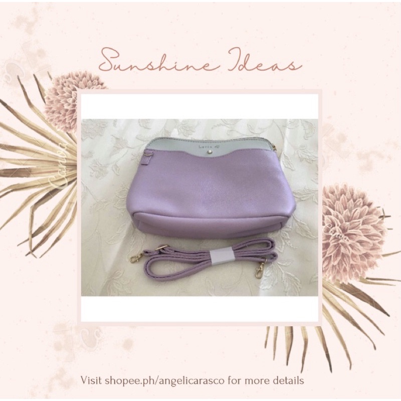 Luria 4c Purple Sling Bag Shopee Philippines