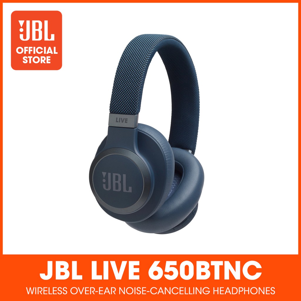 JBL LIVE 650 BTNC Wireless Over-Ear Noise-Cancelling Headphones ...