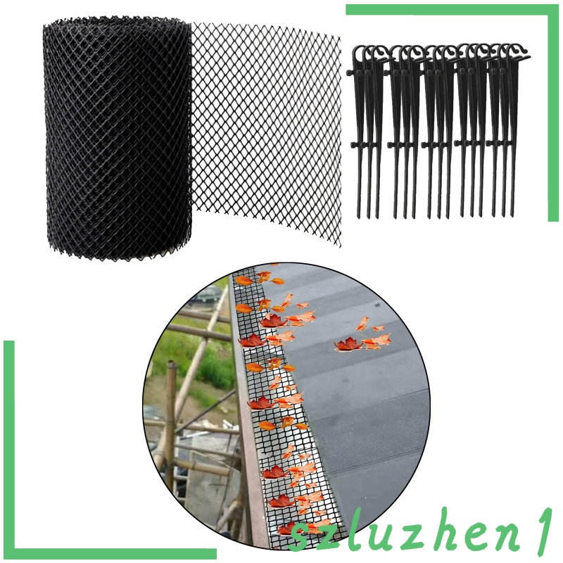 [Hitech] Black Gutter Guard Mesh Protector Roof Guttering Cover Screen
