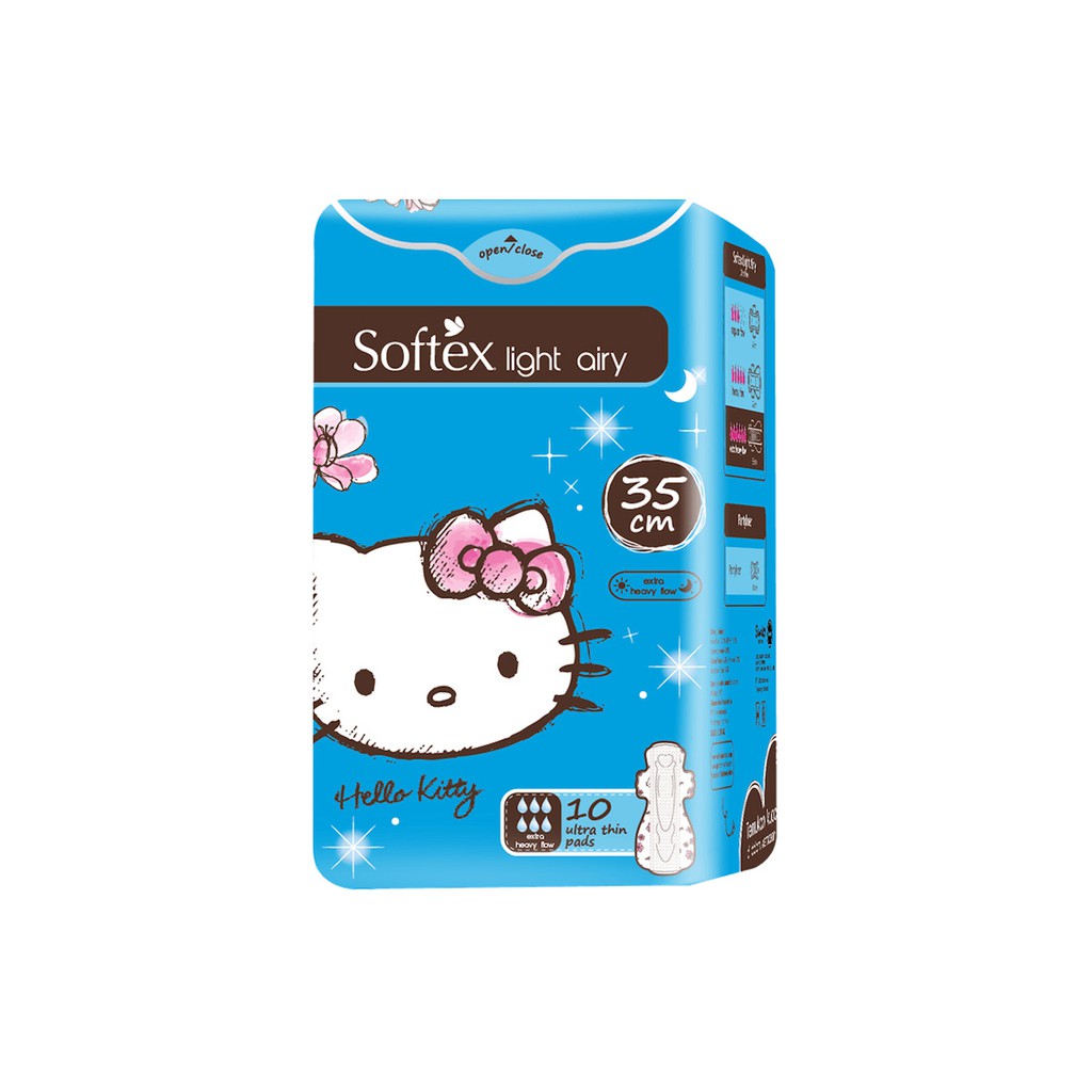  SOFTEX  HELLO  KITTY  LIGHT AIRY ULTRA THIN 35CM 10 S 