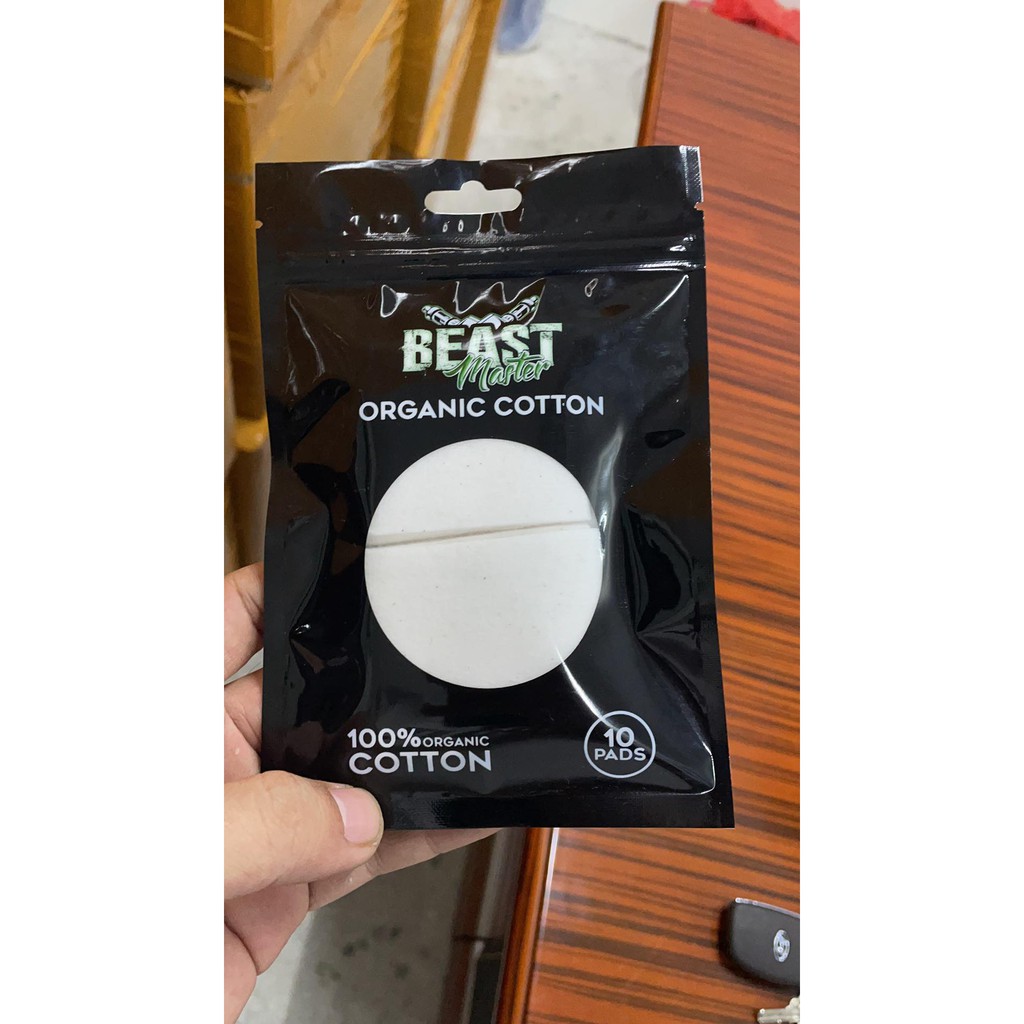 Legit BeastMaster 10pads Cotton Vaping Pads ORGANIC MUJI COTTON presyo ₱18