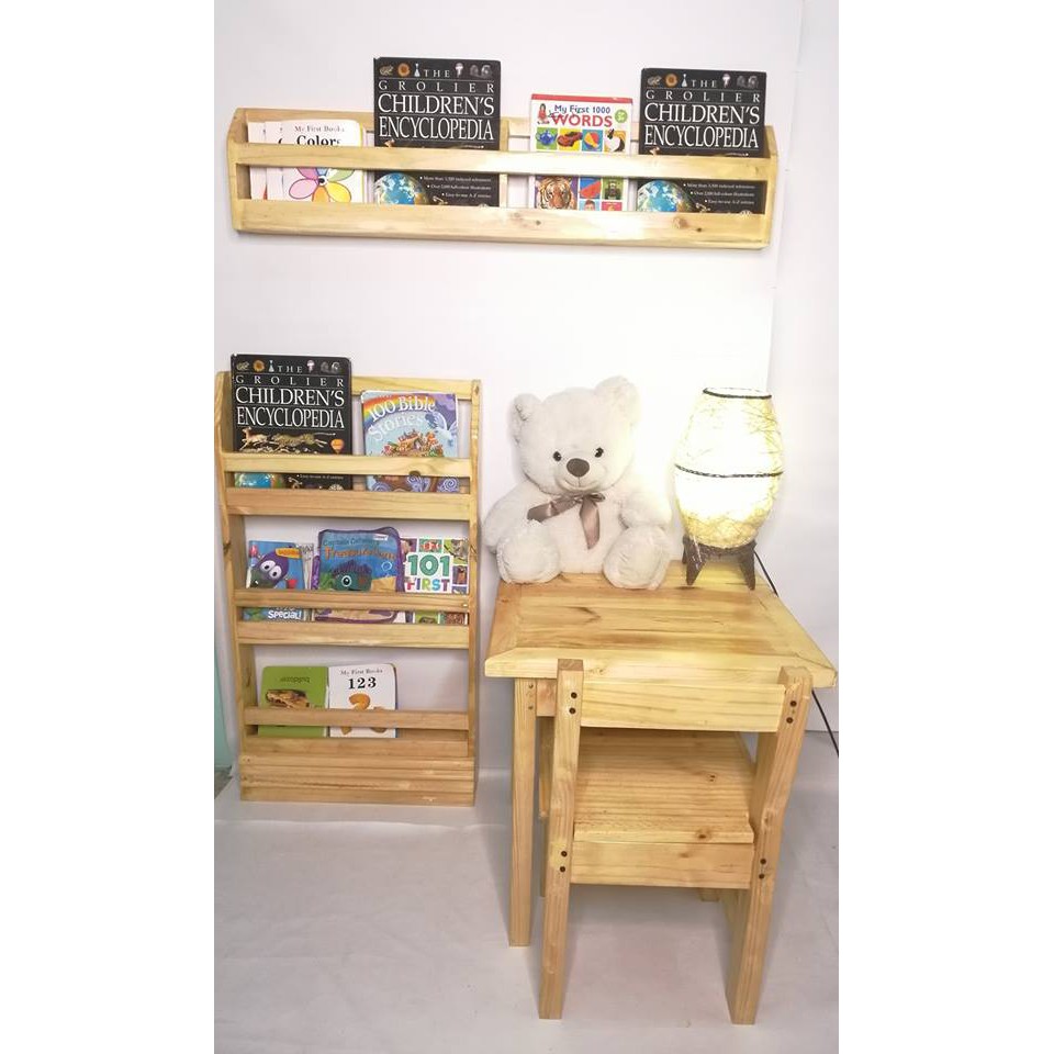 Wooden Book shelves (Varnish and white) | Shopee Philippines