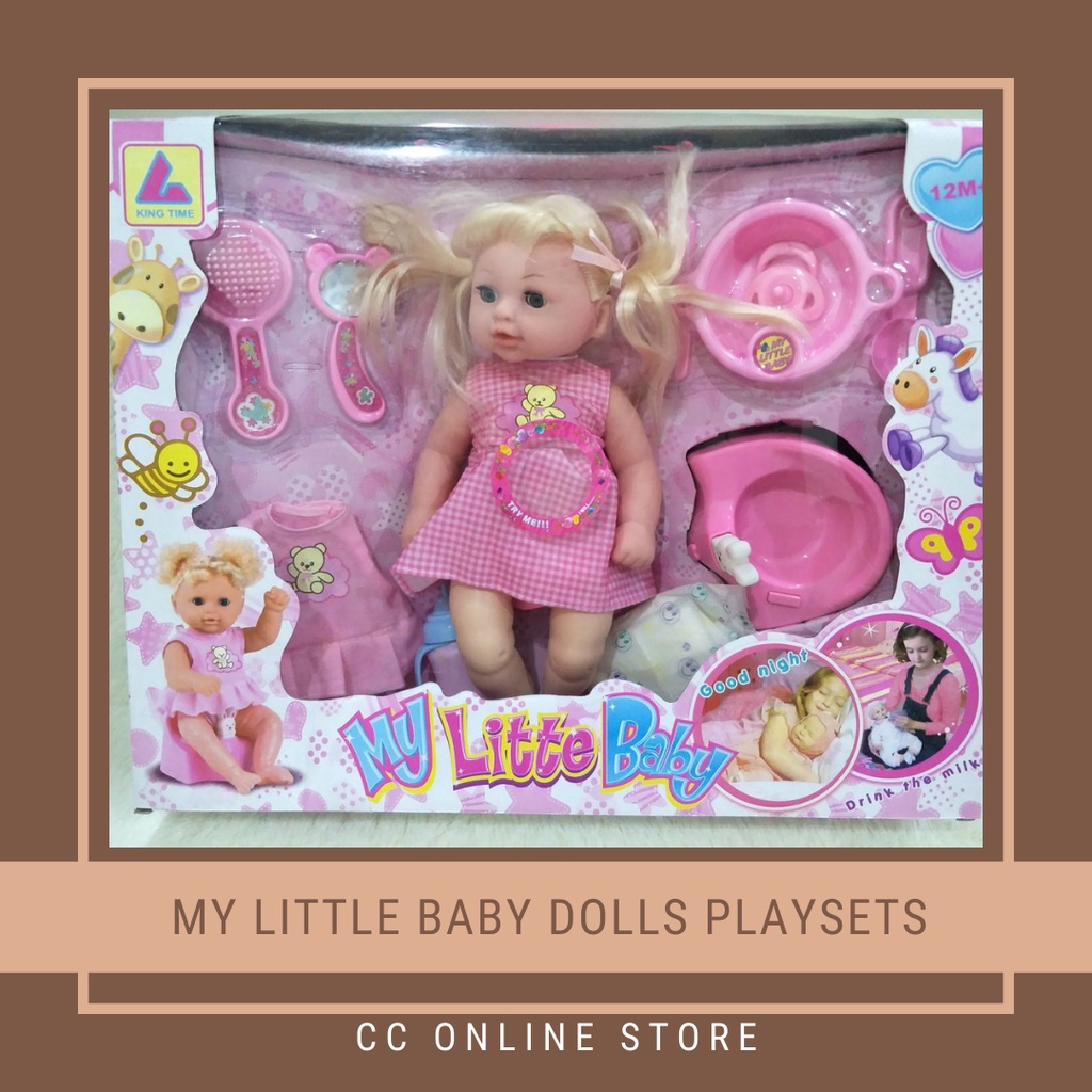Girl Pretend Play Sets Baby Doll with Sound Gift Sets (Ready Stock