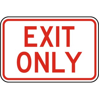 Entrance Exit Signages (laminated A4 Size) 