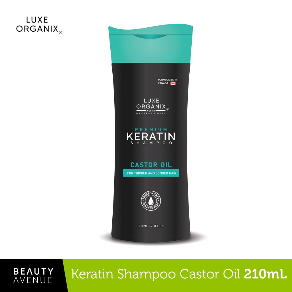 Luxe Organix Premium Keratin Castor Oil Shampoo 210ml Shopee Philippines