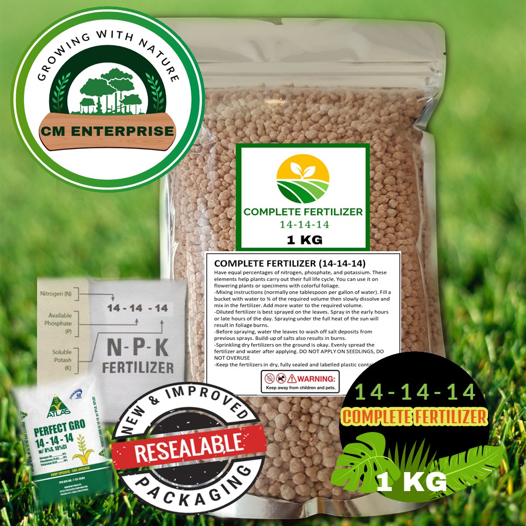 14-14-14 Complete Fertilizer 500g/1 kg | Shopee Philippines