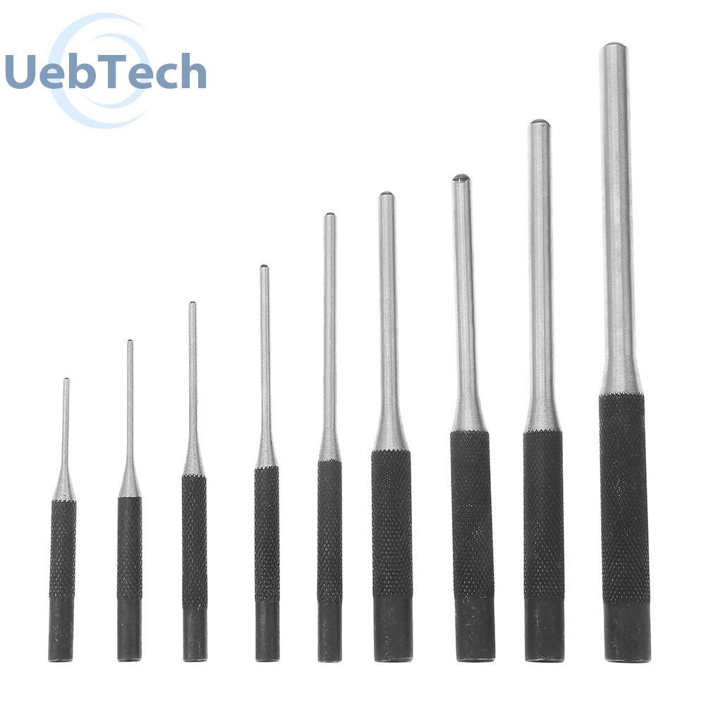 UEBTECH Starnearby 9pcs Roll Pin Punch Set with a Carry Bag, 40CR Steel