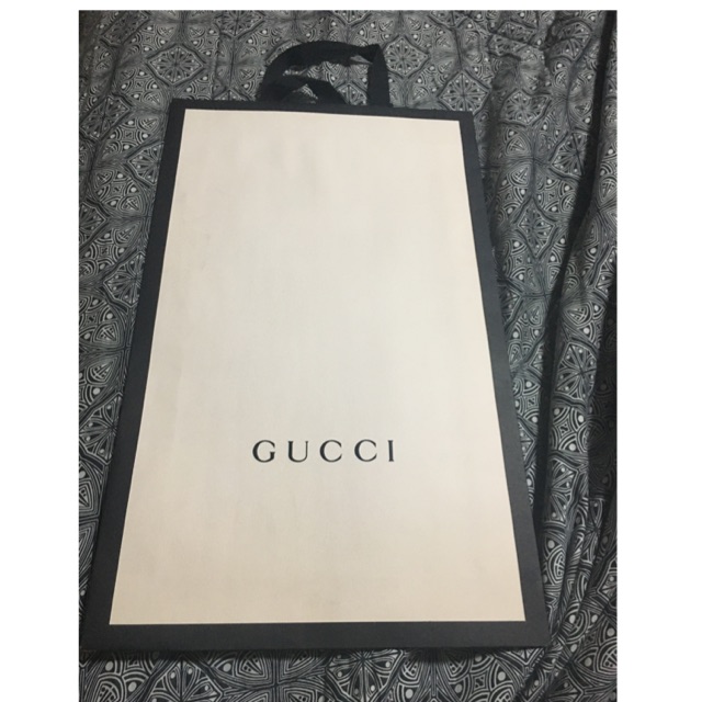 100% Authentic Gucci paper bag | Shopee Philippines