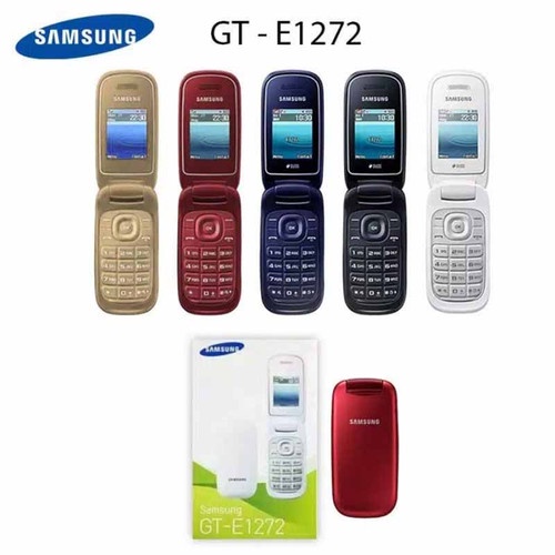 E1272 Samsung Flip Mobile Phone Keypad Cell Phone Dual SIM Card Basic