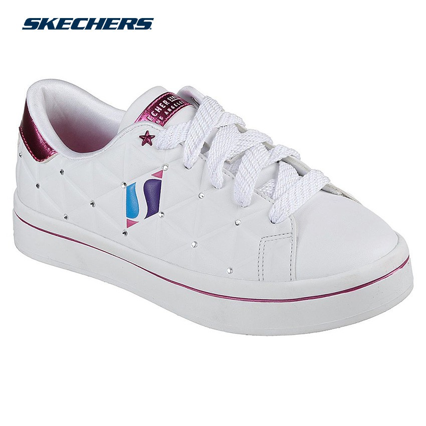 skechers kids white