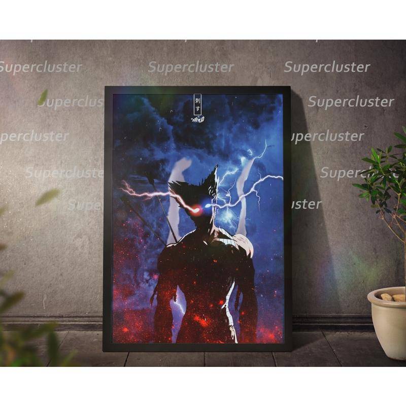 One Punch man Canvas Garou main Anime Painting Poster Wall Print Pictures Home Decoration