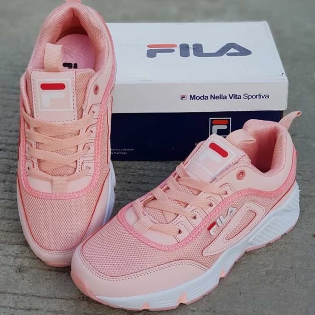 fila sneakers peach