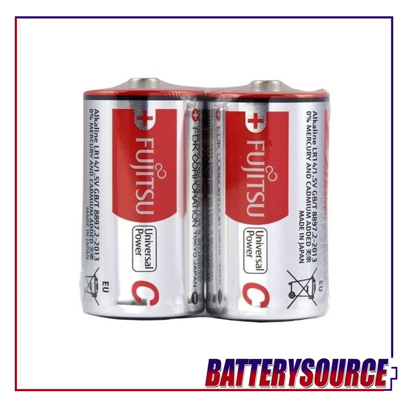 Alkaline Battery size C 1.5v Disposable LR14 LR-14 UM2 SUM2 (2pcs per ...