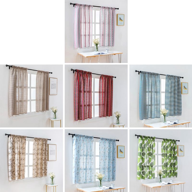 short drapes for windows