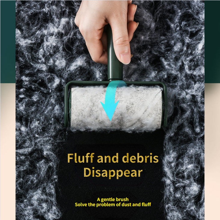 Household roller hair gluer to remove fluff and hair from clothes and