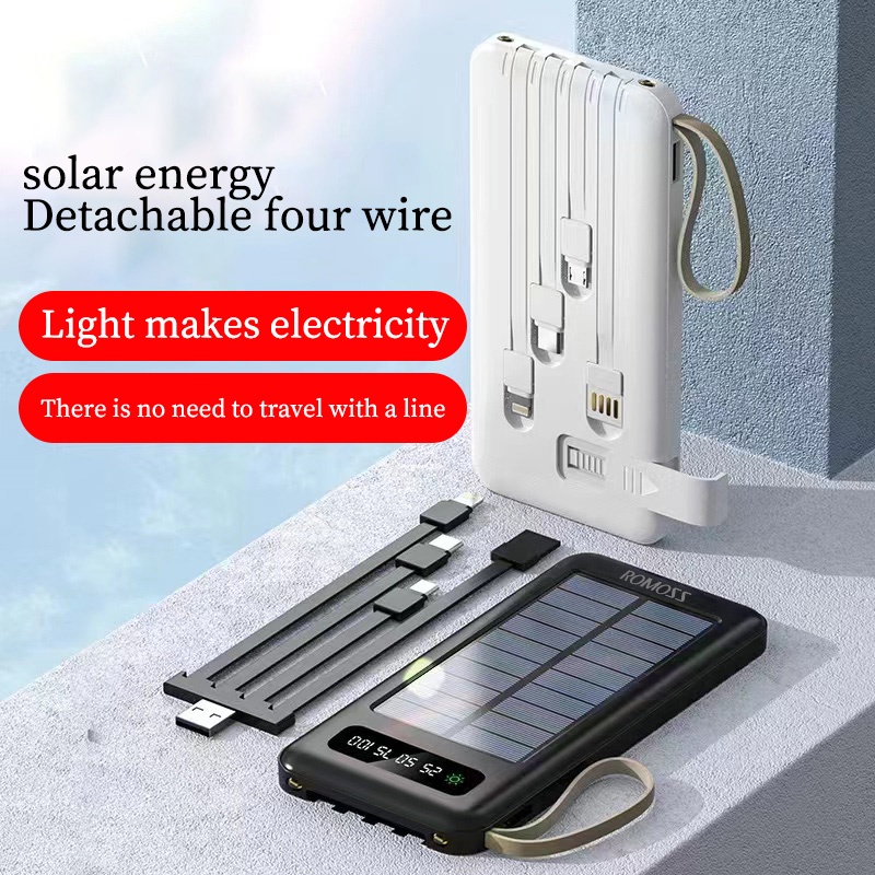 Romoss KC16 10000mah FAST Charge Solar PowerBank Bracket With Micro